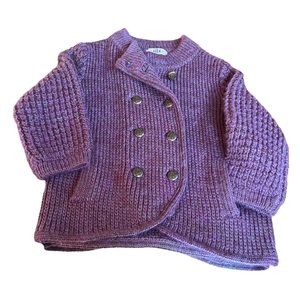 Tibi chunky knit, double breasted, 3/4 sleeve, size M sweater